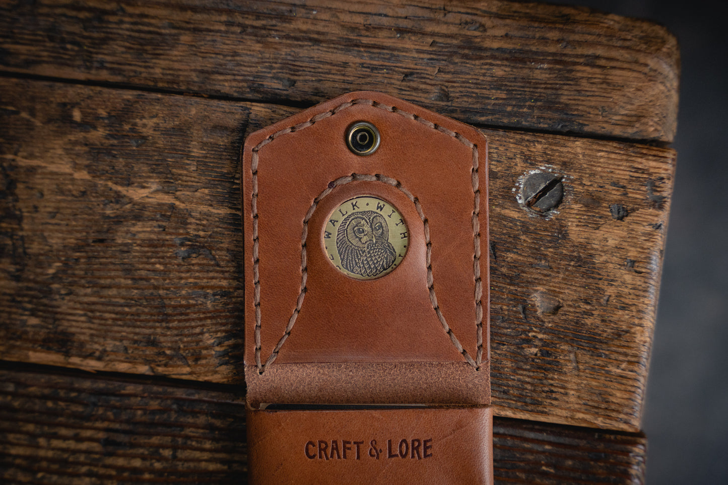 Walk with the Wise Brass EDC Coin Memento Sapiens collector challenge worry usa precision made