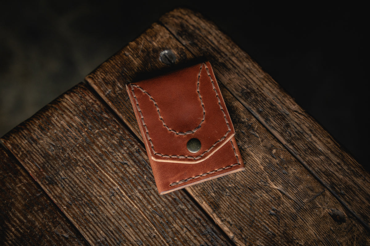 Worry Wallet Apple AirTag Coin Card Cash Handmade Leather Quality Wallet