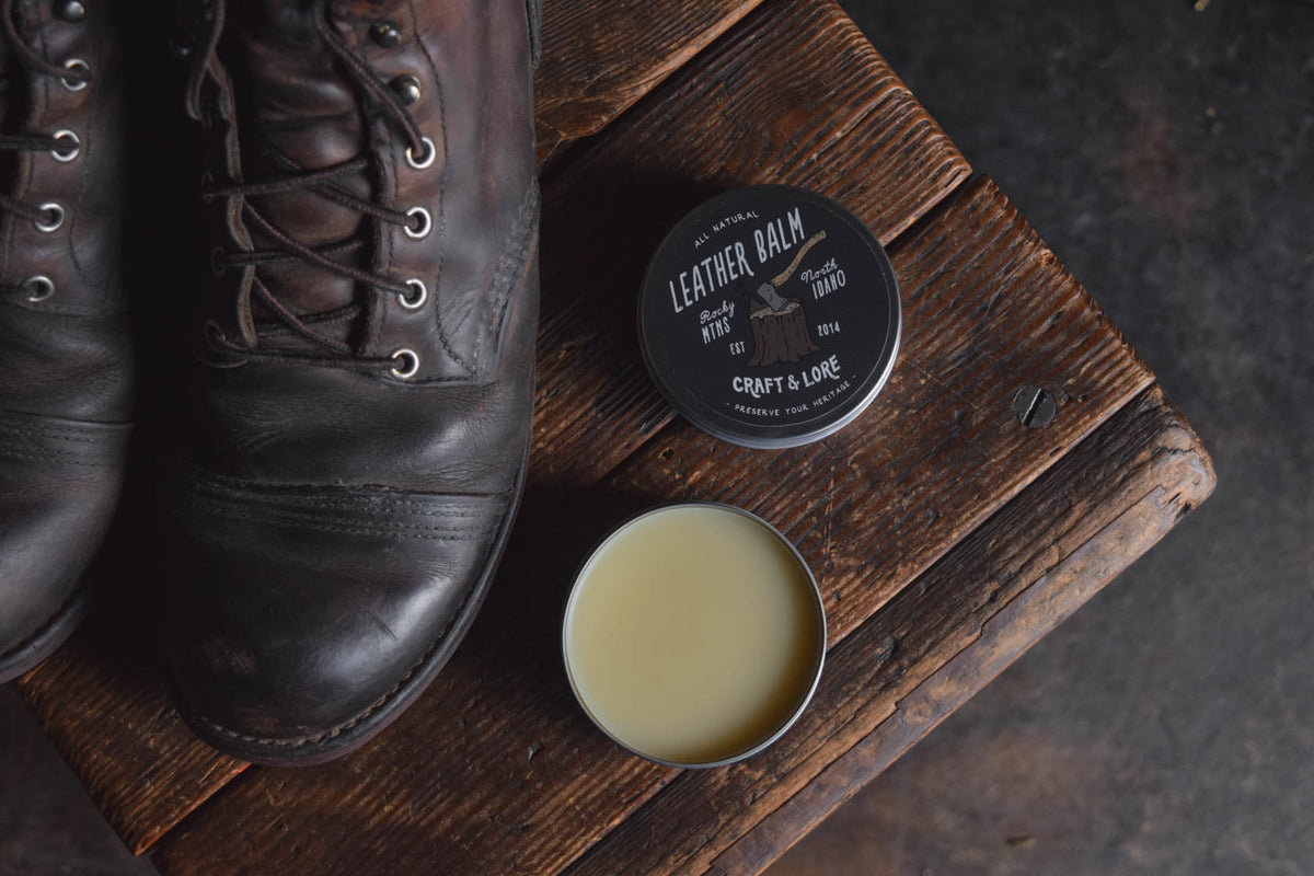 Leather Care Balm Conditioner Protectant Preservative Handmade Natural Quality PNW Craft and Lore