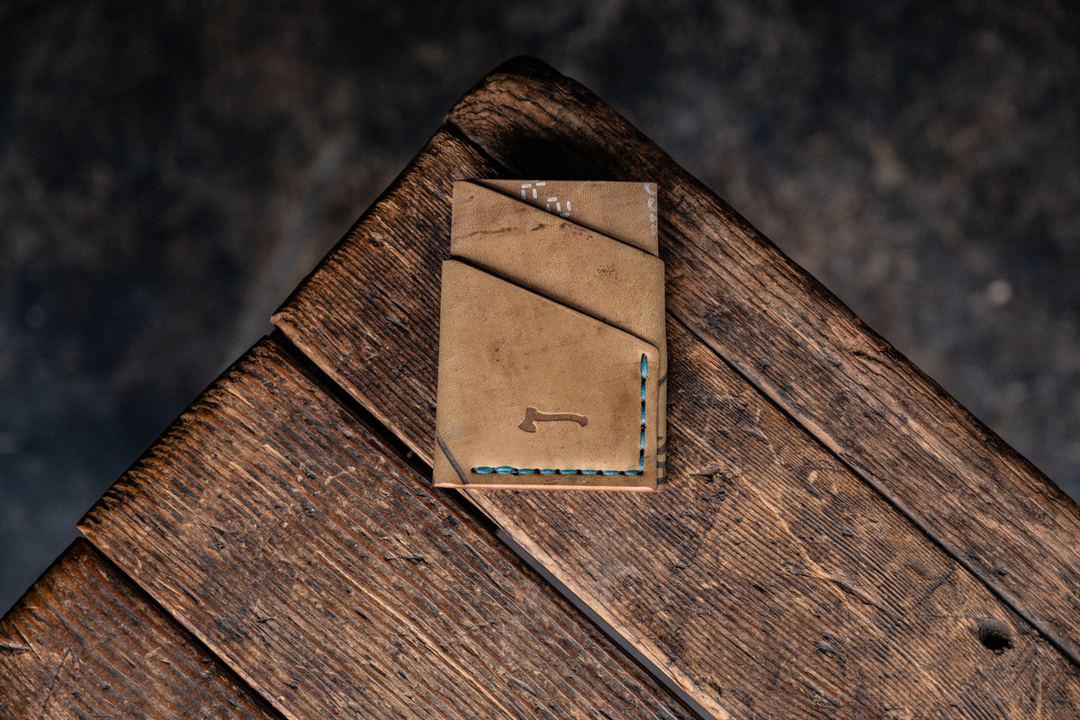 Horween Shell Cordovan Port Wallet by Craft and Lore handmade leather rugged durable minimal card pocket
